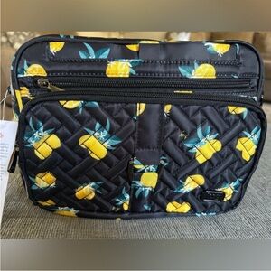Lug Carousel NWOT XL Black Crossbody Bag Citrus Lemon